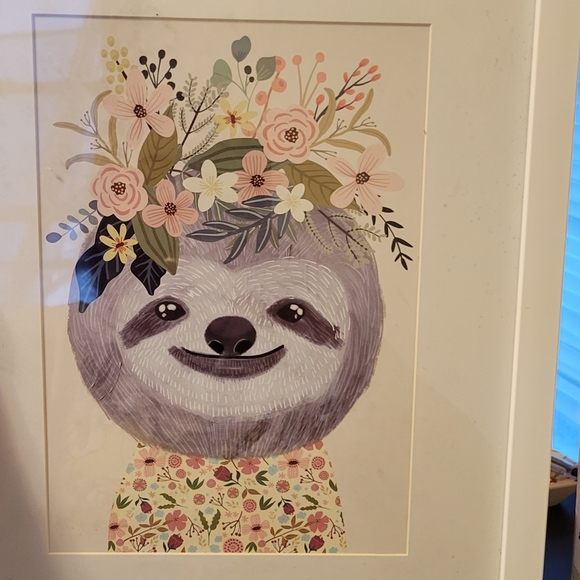 Wooden sign and sloth picture - Picture 2 of 2